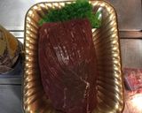 ランプ肉のステーキとガーリックソース作り方1写真