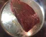 ランプ肉のステーキとガーリックソース作り方2写真