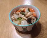 細切りとり肉と野菜のガリバタ作り方6写真