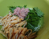 【油揚げと干しエビの香ばし水菜サラダ】作り方7写真