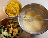 夏野菜のかき揚げ風。作り方1写真