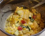 夏野菜のかき揚げ風。作り方2写真