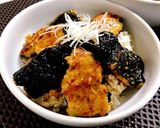 激ウマ簡単♡鶏ひき肉でつくね 蒲焼風丼♪作り方5写真