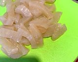 こんにゃくのバターポン酢炒め作り方1写真