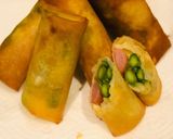 アスパラチーズ春巻き作り方6写真