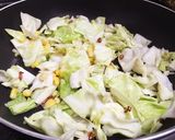 タコとキャベツのペペロンチーノ作り方3写真