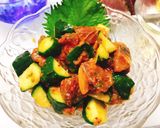 鰹ときゅうりのキムチ和え作り方7写真