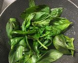 米茄子のステーキ即席ジェノベーゼ風ソース作り方2写真
