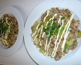 納豆レタスチャーハン作り方7写真