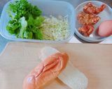 朝食に！唐揚げで作るチキン南蛮風サンド作り方1写真