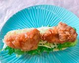 朝食に！唐揚げで作るチキン南蛮風サンド作り方6写真