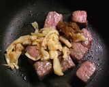 サイコロ・ステーキ丼作り方2写真