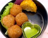 6月14日　可愛い玄米弁当　カレーおから作り方4写真