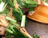 小松菜と舞茸の炒め物♪オイスターソース作り方5写真