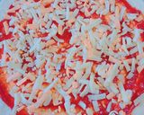 手捏ね生地✨トマトと枝豆のクリスピービザ作り方6写真
