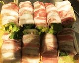 レタスたっぷり、手軽に肉巻き作り方3写真