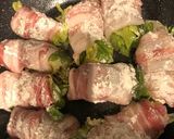 レタスたっぷり、手軽に肉巻き作り方5写真