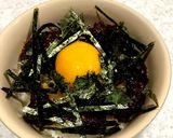鯨の刺身で簡単ユッケ丼作り方4写真