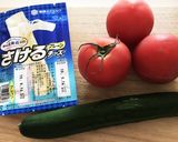 トマトとさけるチーズの角切りサラダ作り方1写真