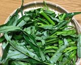色がキレイな空芯菜のにんにく炒め作り方1写真