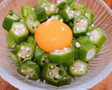 オクラの卵黄和え作り方3写真
