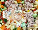 オイル控えめ ツナと大豆のオーロラサラダ作り方9写真