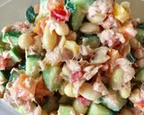オイル控えめ ツナと大豆のオーロラサラダ作り方10写真