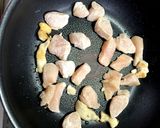 鶏胸肉チンゲン菜しめじタイカレー炒め作り方5写真