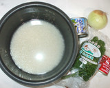 さば缶カレーピラフ風♪簡単炊き込みご飯作り方1写真