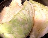 圧力鍋まるごとキャベツ肉味噌がけ糖質オフ作り方1写真