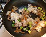 牛肉とアスパラのチャーハン☆柚子胡椒風味作り方5写真