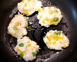 とれたてコーンと枝豆のふわふわハンペン焼作り方5写真