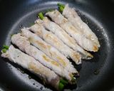 簡単！さやいんげんの肉巻き☆オイスタ風味作り方3写真