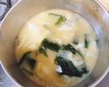 シャキシャキキャベツのお味噌汁作り方16写真