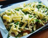 薩摩揚げとネギのお手軽キッシュ風作り方2写真