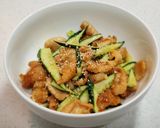 ガチで鶏皮キュウリのポン酢合え。作り方6写真