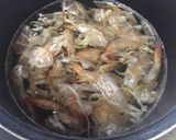 海老出汁と鰹出汁のお味噌汁作り方2写真