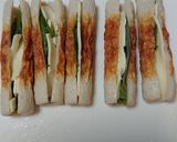 ★揚げずに簡単　チーズとしその磯部揚げ作り方1写真