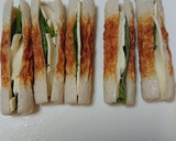 ★揚げずに簡単　チーズとしその磯部揚げ作り方1写真