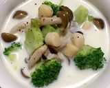 減量期のクラムチャウダー小柱食べなかん風作り方8写真