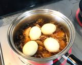 簡単おかず☆豚と茹で卵のさっと煮込み作り方5写真