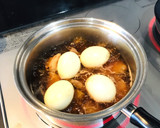 簡単おかず☆豚と茹で卵のさっと煮込み作り方5写真