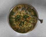 簡単♪セロリとかつお節の混ぜご飯作り方2写真