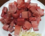 まぐろ身あら煮物作り方2写真