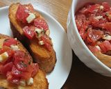トマトとチーズのブルスケッタ作り方4写真