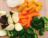 焼肉のたれで簡単☆夏野菜たっぷり豚肉炒め作り方1写真