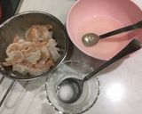背わた無のむきえびで「エビチリ炒め」作り方1写真