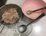 背わた無のむきえびで「エビチリ炒め」作り方1写真