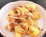 ★お弁当に★じゃがいもとエノキの簡単煮作り方4写真
