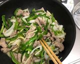 豚肉で野菜たっぷり青椒肉絲作り方4写真